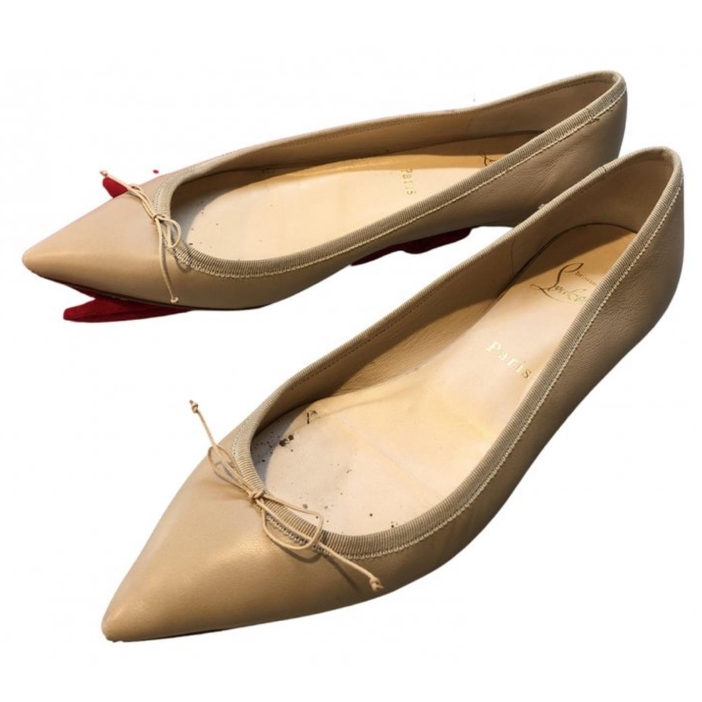 Christian Louboutin Red Bottom Pointed Toe Ballet… - image 2